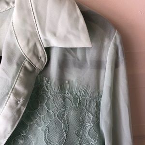 Light Blue Lace Blouse & Under shirt